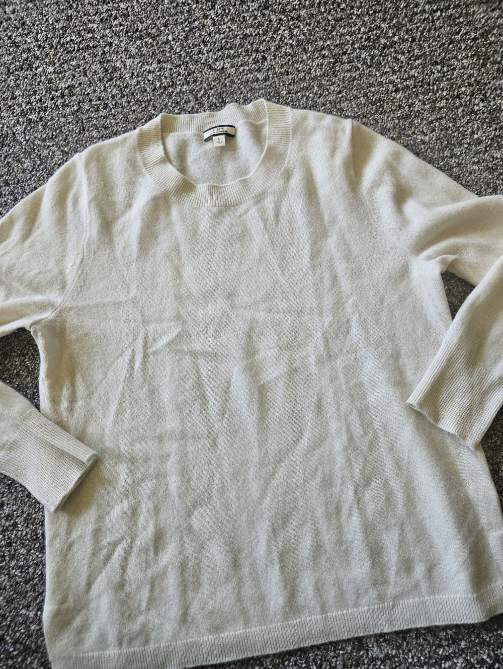 J. Crew 100% Cashmere Crewneck Sweater Large